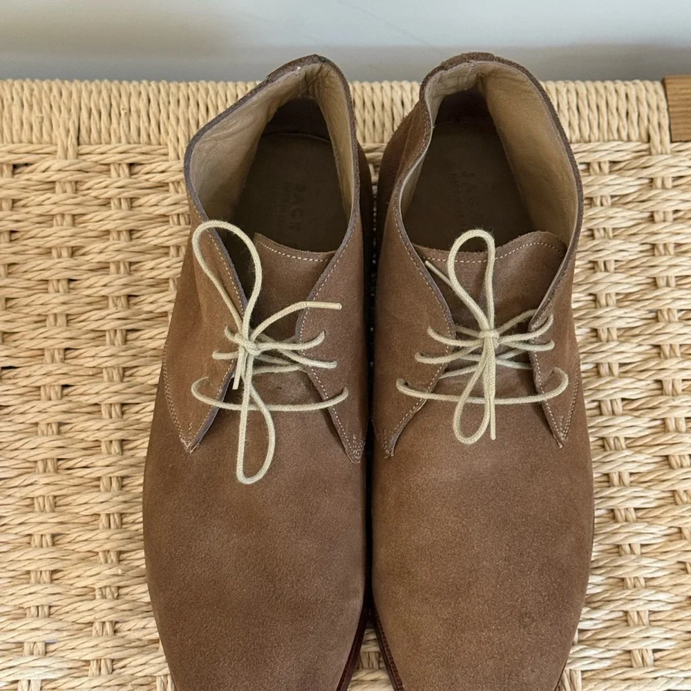 Men's Brown Suede Shoes - Picture 2 of 14